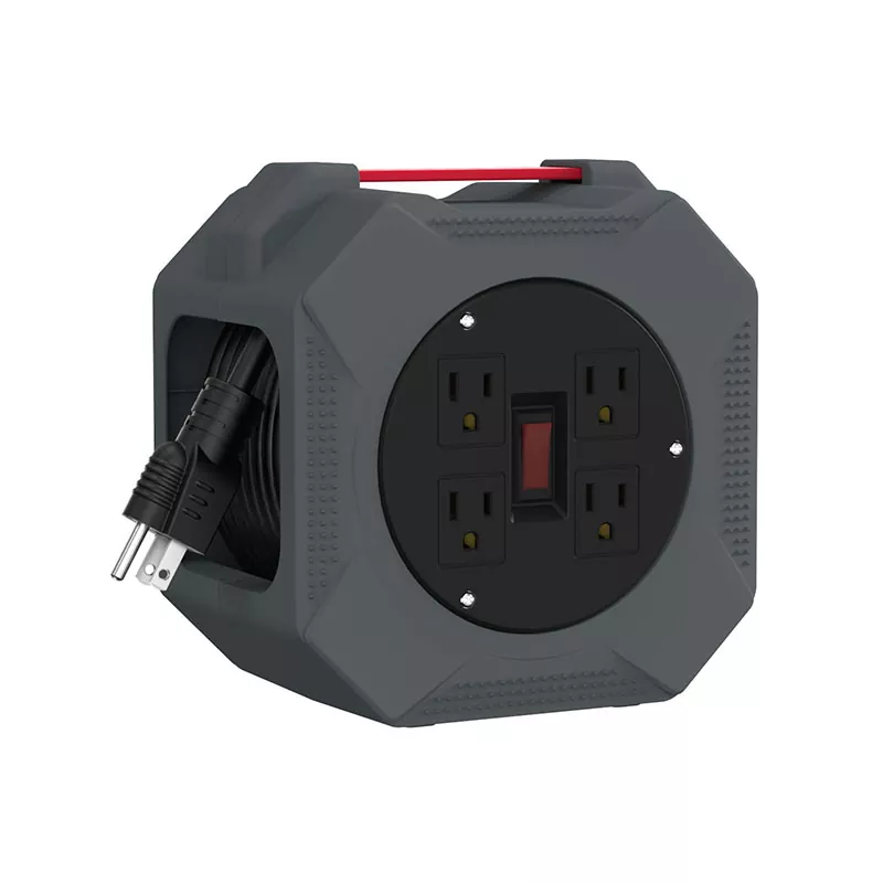 4 Çıkışlı Plastik Kordon Makarası 30ft